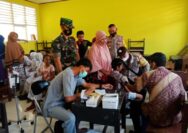 Kapolsek Una Una Monitoring Vaksinasi Anak Usia 6-11 Tahun di SDN Taningkola