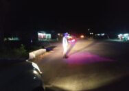 Sat Lantas Polres Touna Laksanakan Patroli dan Pengaturan Arus Lalu Lintas Malam Hari.
