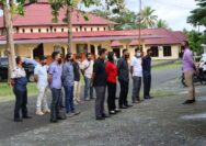 Anggota Satreskrim Polres Touna Mengawali Tugas Dengan Apel Pagi.