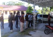 Apel fungsi yang digelar masing-masing satuan di halaman Mapolres Touna, Rabu (02/03/2022). Foto: Humas Polres Touna.