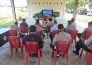 Kapolres Touna Ikuti Zoom Metting Vaksinasi Serentak Bersama Wakapolri