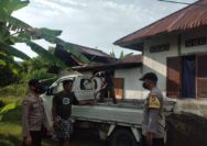 Anggota Polsek Ulubongka Polres Touna Bripka Faisal dan Bripka Rianto memberikan himbauan kepada masyarakat untuk tetap memperhatikan protokol kesehatan, dengan selalu memakai masker dan menjaga jarak serta melaksanakan Vaksinasi dipuskesmas terdekat.