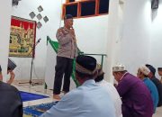 Safari Ramadhan di Masjid Almajid Desa Buntongi, Ini Pesan Kamtibmas Kapolsek Ampana Kota